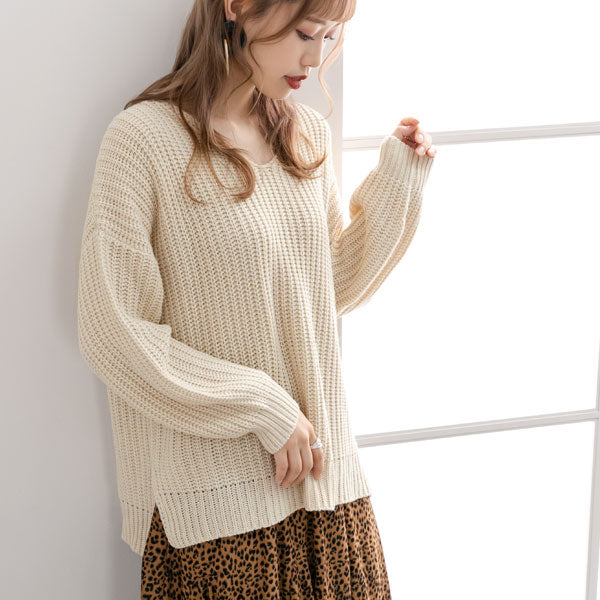 ❤️極美品 アナイ モヘヤ ラメ入り Vネック サイドスリット ニット 38・M ❤️極美品 アナイ モヘヤ ラメ入り Vネック サイドスリット