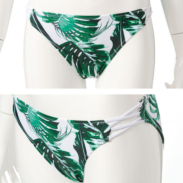 レースアップトップスロングパンツ付き水着3点セットM・L – レディース