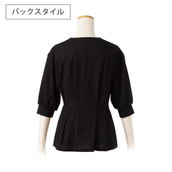 リネンフロントボタンタックブラウス – レディースファッション通販の