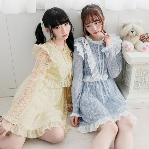 レースセットアップ風ワンピース – レディースファッション通販の夢