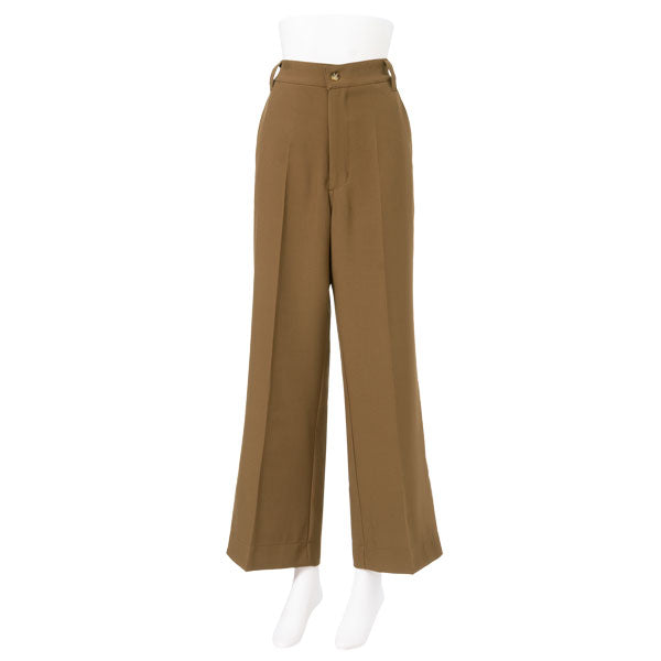 センタープレスサイドスリットワイドスラックスパンツ