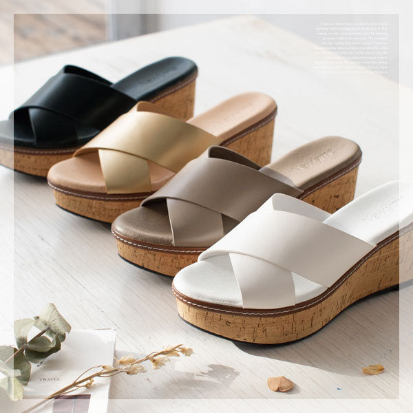 厚底ヤミツキソールクロスベルトサンダル – レディースファッション