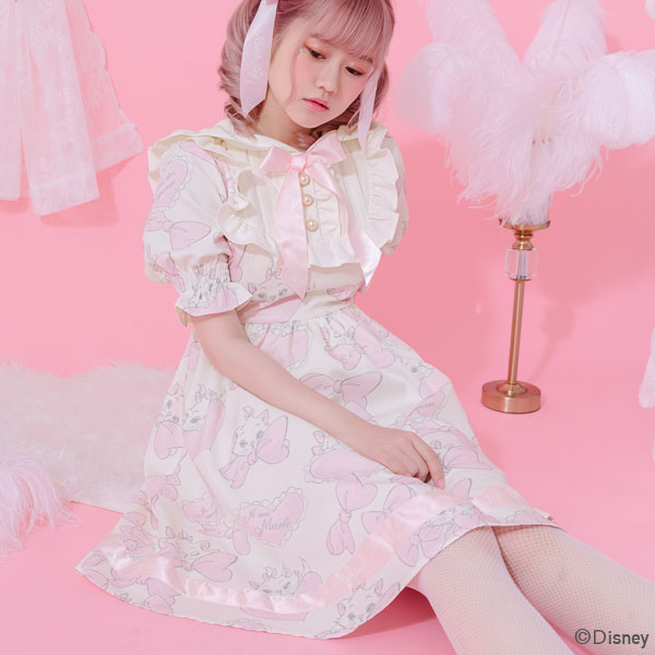 海外発送不可】【Disney/マリー】なりきりフードワンピース  