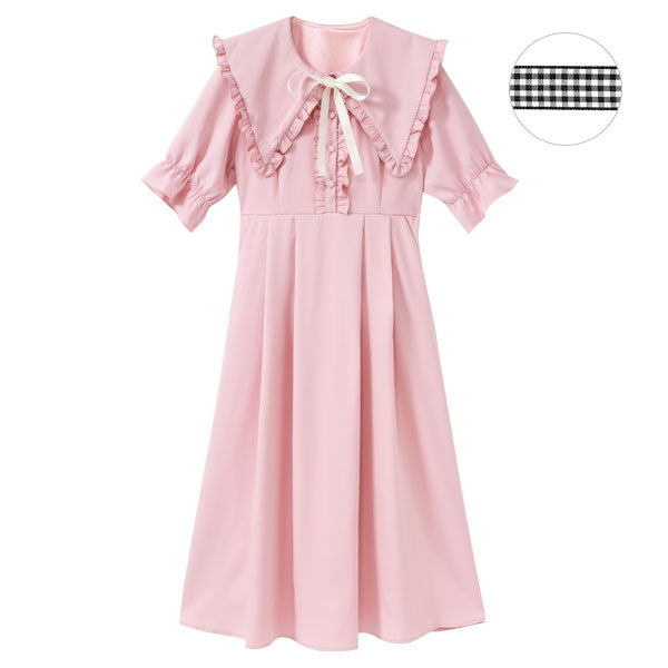 セーラー襟参戦服ロングワンピース – レディースファッション通販の夢