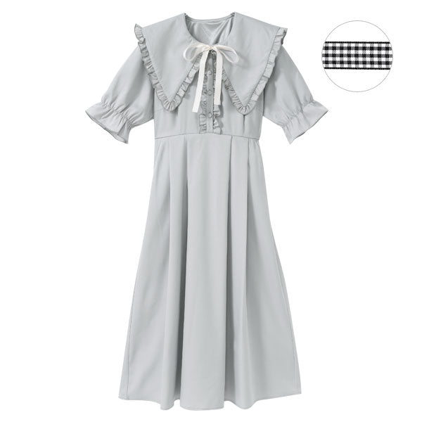セーラー襟参戦服ロングワンピース – レディースファッション通販の夢