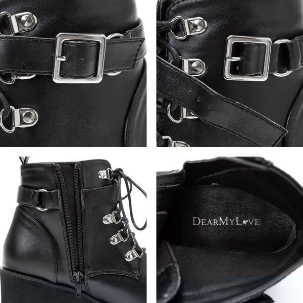 ダブルチェーンショートブーツ – レディースファッション通販の夢展望