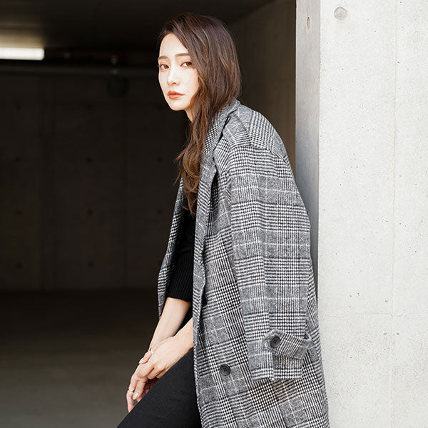 チェックチェスターコート – レディースファッション通販の夢展望【公式】