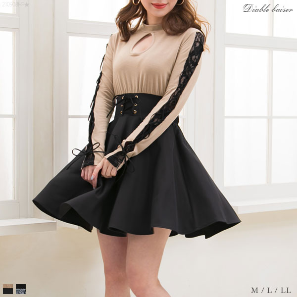 サイドクロスプチハイドッキングワンピ