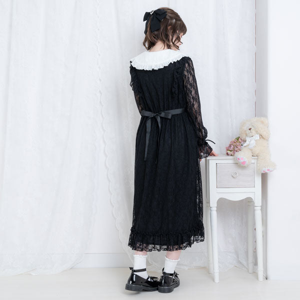 レースフリルリボンワンピース – レディースファッション通販の