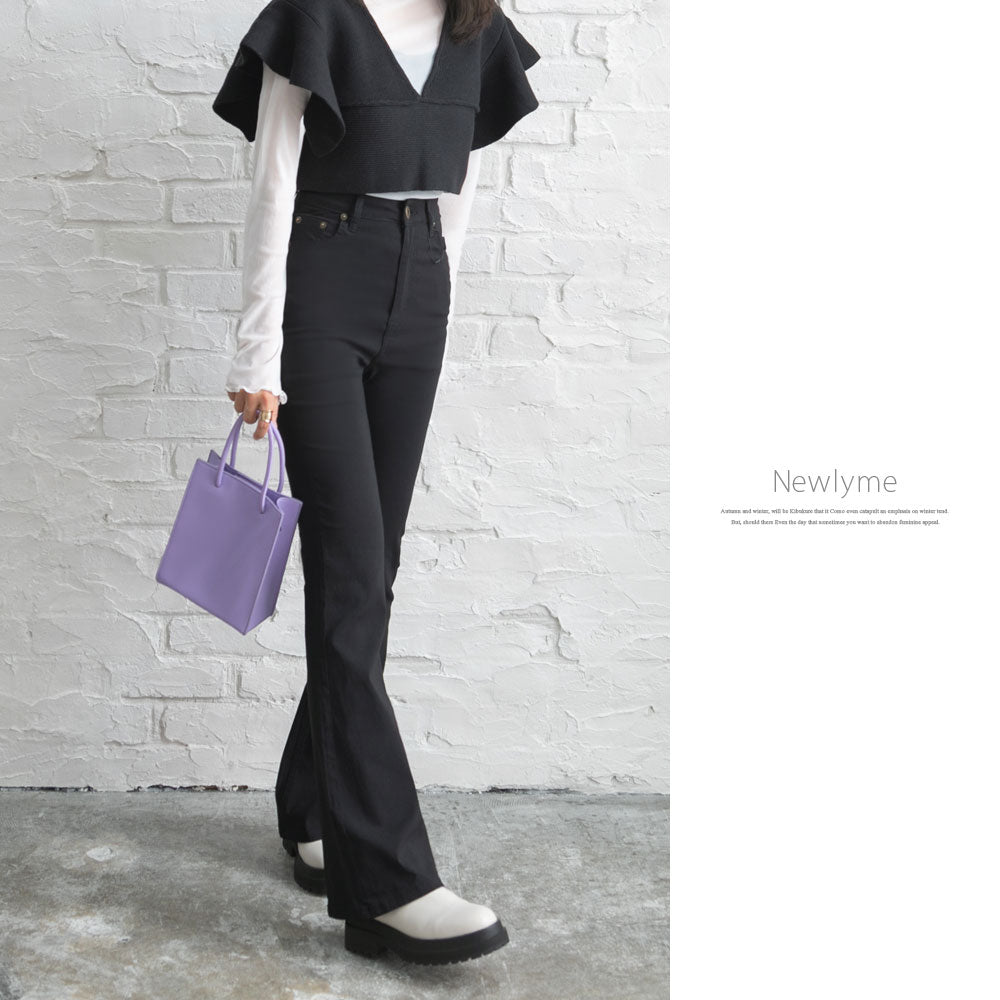 丈セレクト】超絶激ストレッチフレアーパンツ – レディース