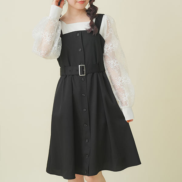 定価12万✨フォクシー ジャンスカ フロントボタンワンピース テラコッタ 40 定価12万✨フォクシー ジャンスカ フロントボタンワンピース