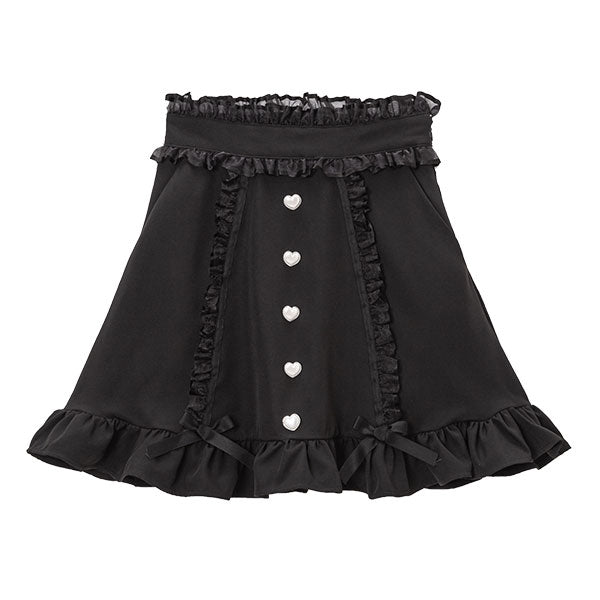 アミティエ ☆リボン装飾とフリルいっぱいの超可愛いスカート☆試着のみ 🎀 𝐒𝐭𝐚𝐟𝐟 𝐂𝐨𝐝𝐞 🎀 れみちゃん＆ちゃんみ＆あずにゃんが