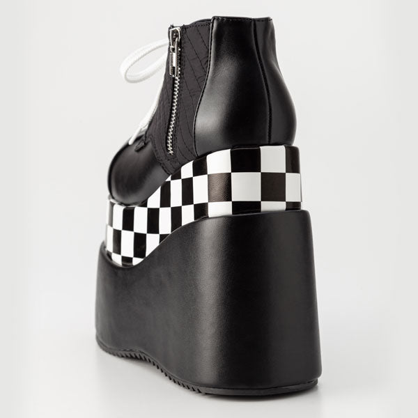Rabintage】Checker flag pattern Platform Shoes – レディース 