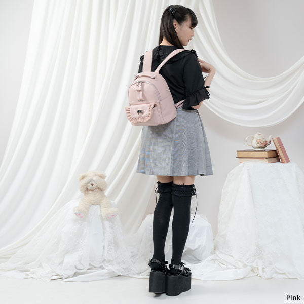 レースアップベルトリボンミニリュック – レディースファッション通販