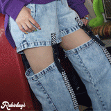 【Rabintage】Good Girl Bootcut Denim Pants