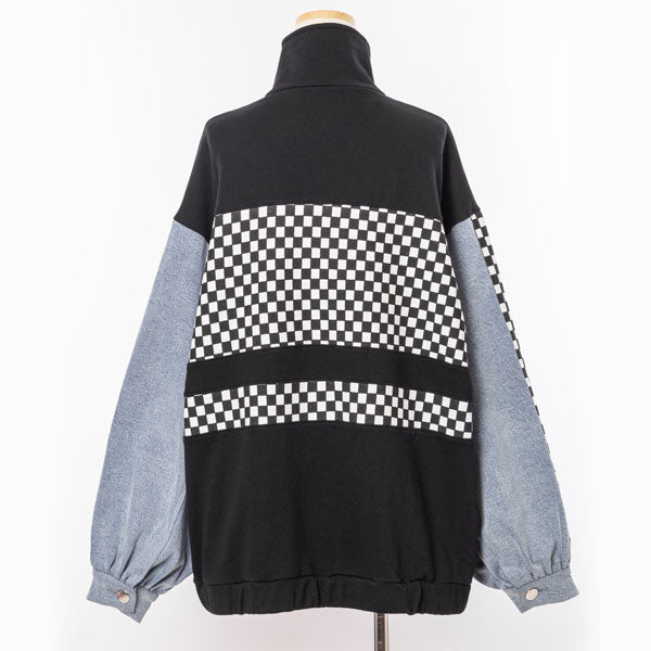 Rabintage】Checker flag Denim blouson – レディースファッション通販 