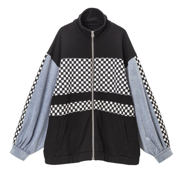 LS】【Rabintage】Checker flag Denim blouson – レディース 