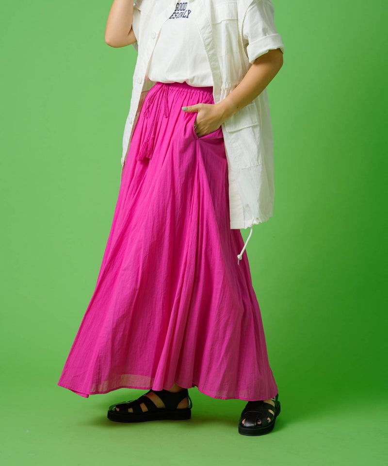 インド綿ギャザーマキシスカート