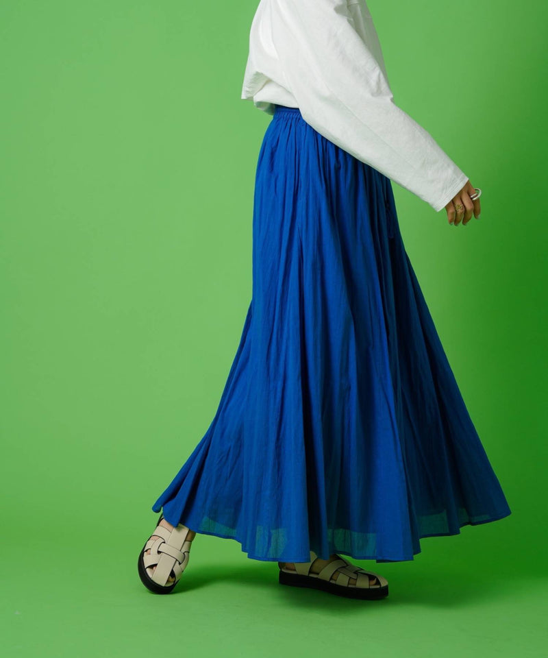 インド綿ギャザーマキシスカート