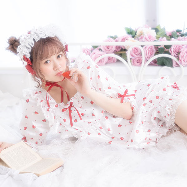 メール便】お姫様肩フリルルームウェア – レディースファッション通販
