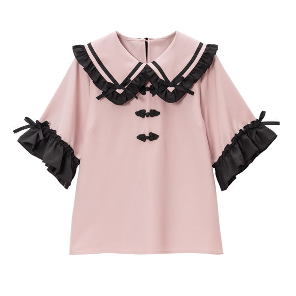 チャイナデザインフリルトップス – レディースファッション通販