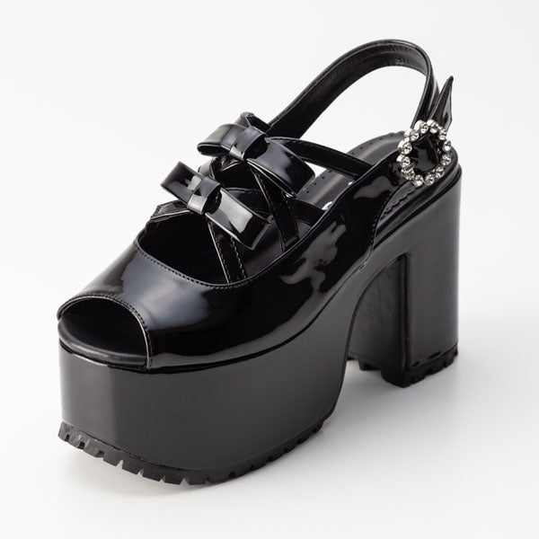 【新品未使用】　LETALON ダブルリボン黒23センチ LE TALON（ルタロン）の「TAEKO HIGASHIHARA×GRISE ポインテッド