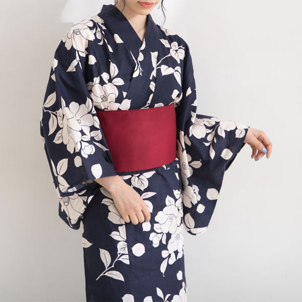 浴衣 モノクロデザイン浴衣 Tika 浴衣 レディース セット レトロ 20代 30代 フリーサイズ 40