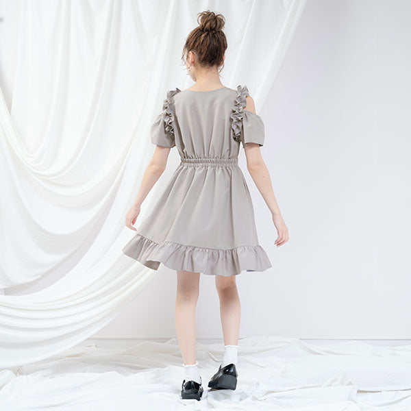 オフショル肩フリルワンピース – レディースファッション通販の夢展望