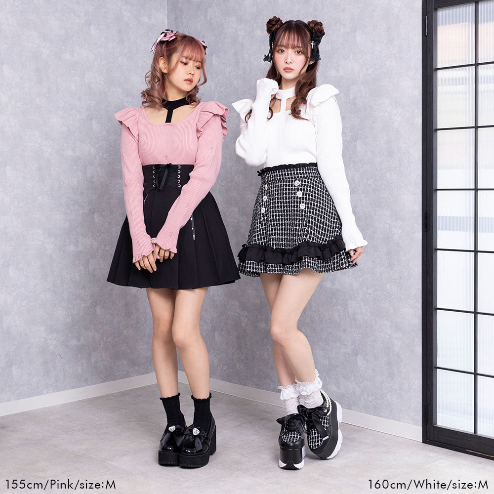 リブニットワンピース❤️カプチーノ❤️秋コーデ♡ハンドメイド♡ドールチャーム リブニットワンピース❤️カプチーノ❤️秋コーデ♡ハンドメイド