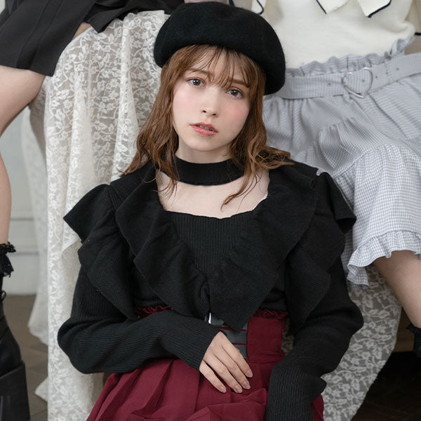 コットンフリルチョーカードールワンピース – pium