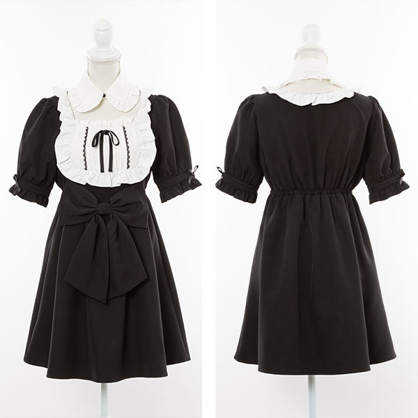 新品 5L ワンピース メイド ロリータ リボンハートメイドワンピース♡ まとめ買い】【送料無料】リボンハートメイドワンピース