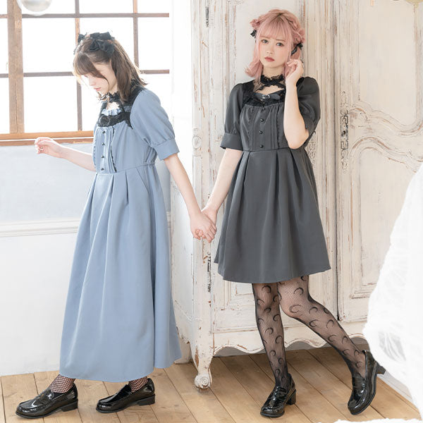 ゴシックヨークレースハートベルトワンピース – レディース