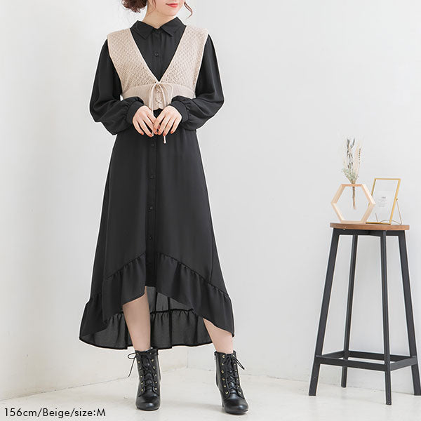 【やーさん様】アイボリー レースアップ ビスチェ 楽天市場】【メール便対応】2WAYレースアップフラワー編みニット