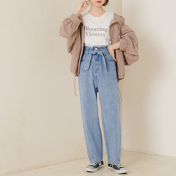 リボンベルトストレートパンツ – レディースファッション通販の夢展望