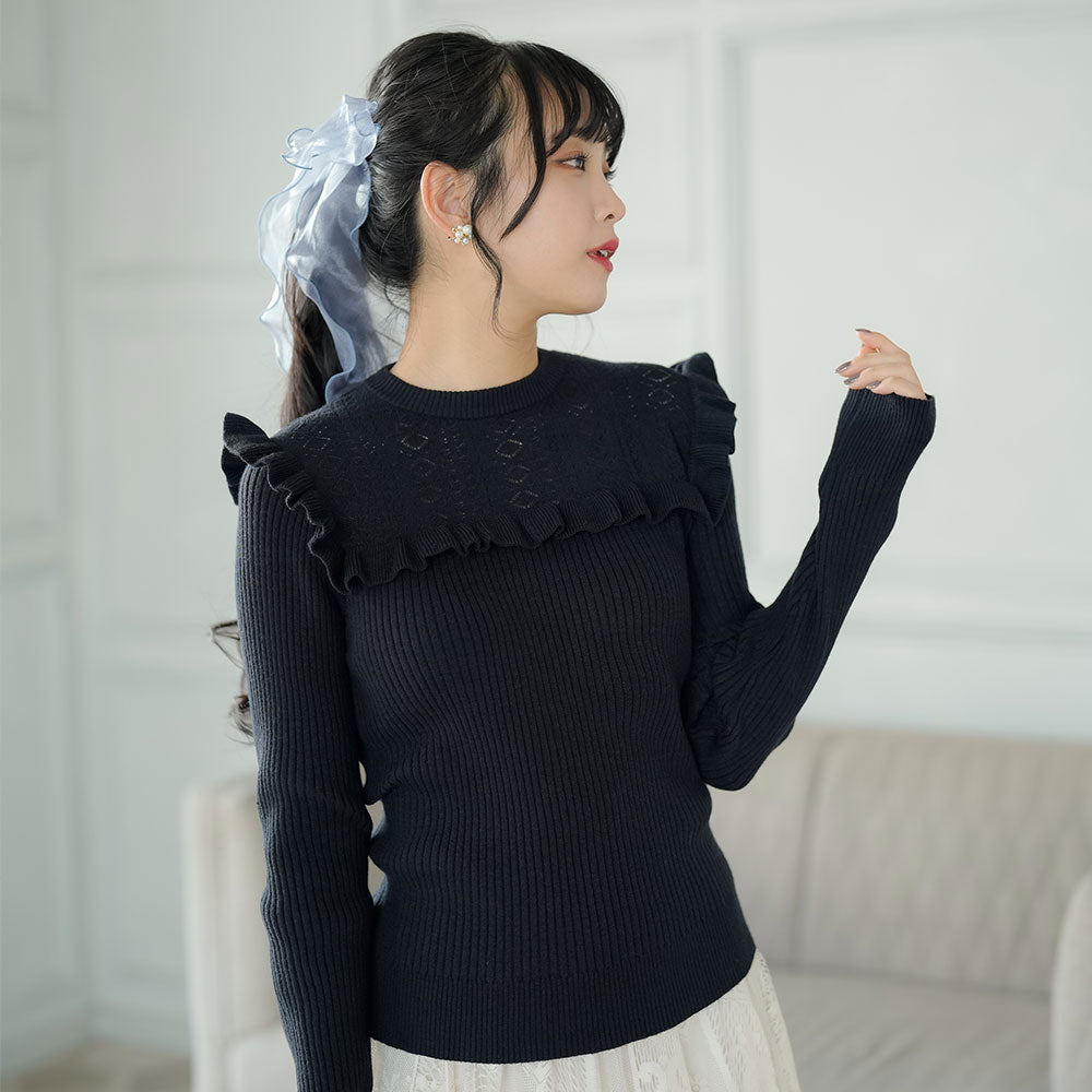 ブラックニット 3L フリル 夢展望 531829-05_1000x.jpg?v=1674632663