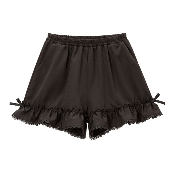 美品 archivio プリーツフリルショートパンツ 黒 サイズ40*CD817 美品 archivio プリーツフリルショートパンツ 黒 サイズ40*CD817
