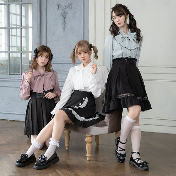 大きなボウタイフリルブラウス – レディースファッション通販の夢展望