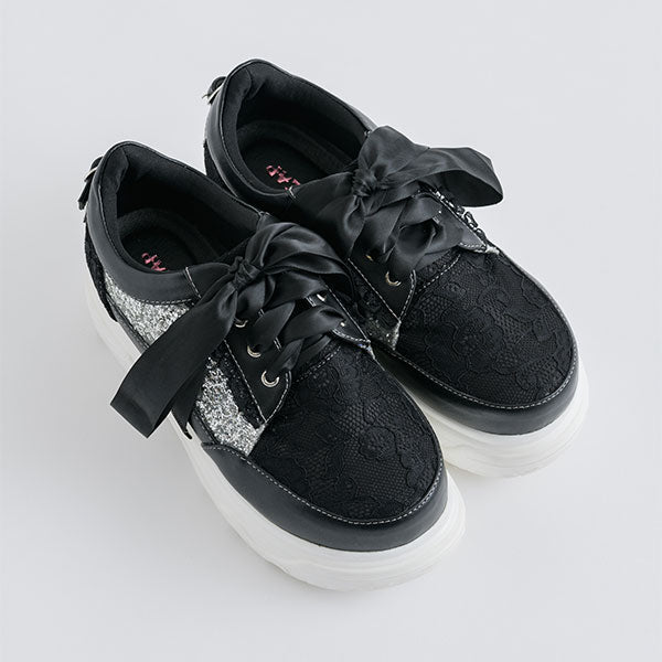 AP♡グリッターシューズ （23-25.5]キラキラ・ラメグリッタートゥ  