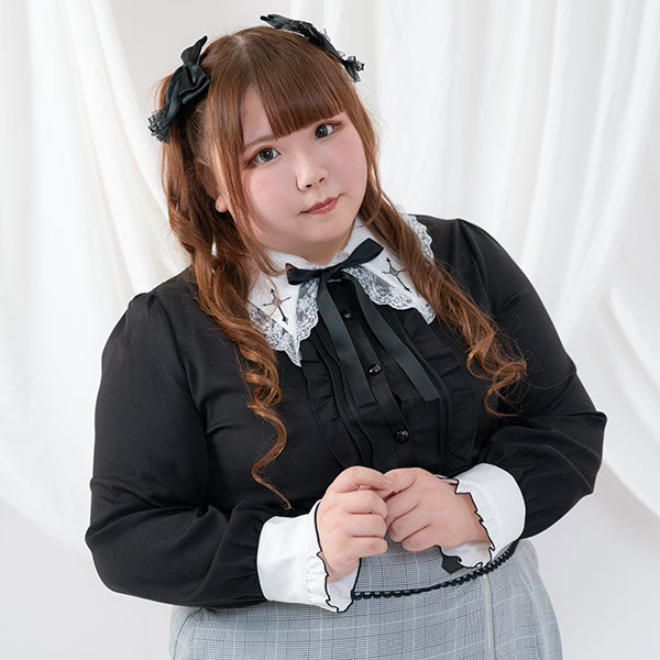クロス刺繍襟ブラウス – レディースファッション通販の夢展望