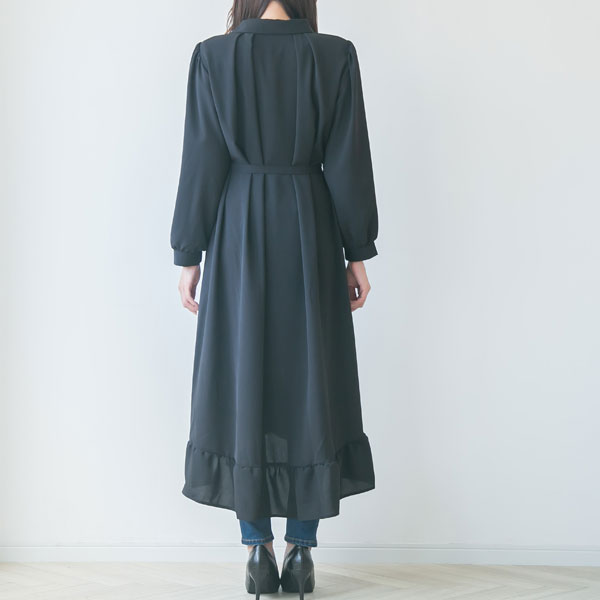 フィッシュテールロングシャツワンピース – レディースファッション