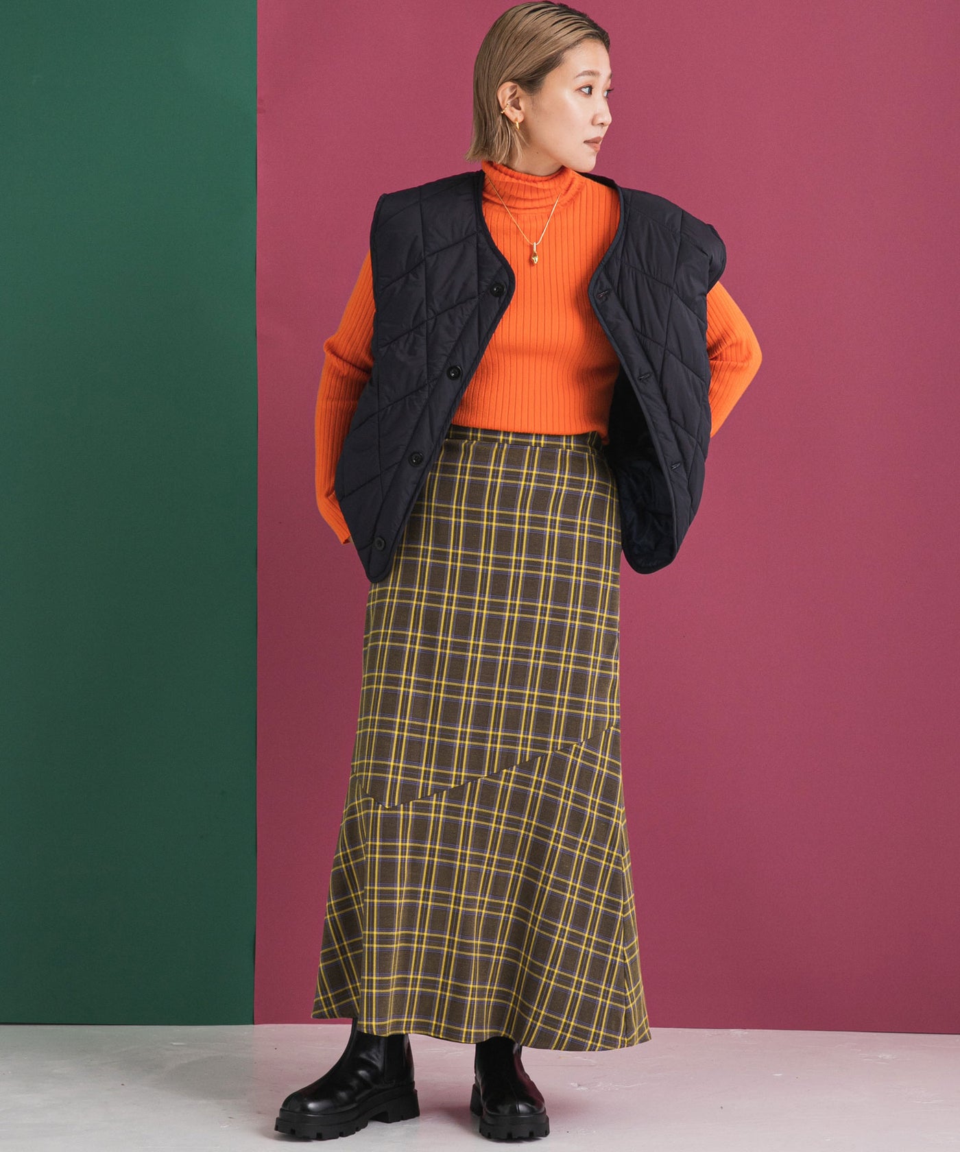 アシメ切替マーメイドスカート – レディースファッション通販の夢展望