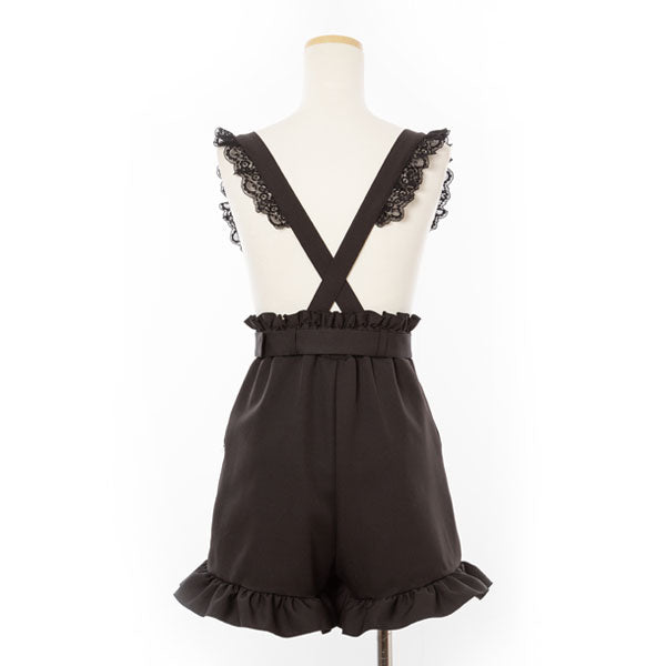 レースサス付フリルハートベルトショートパンツ – レディース