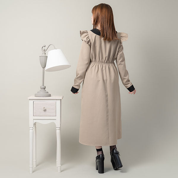 【美品】シビラ フリル襟 プリーツワンピース 麻混 Mサイズ 美品】シビラ フリル襟 プリーツワンピース 麻混 Mサイズ - メルカリ