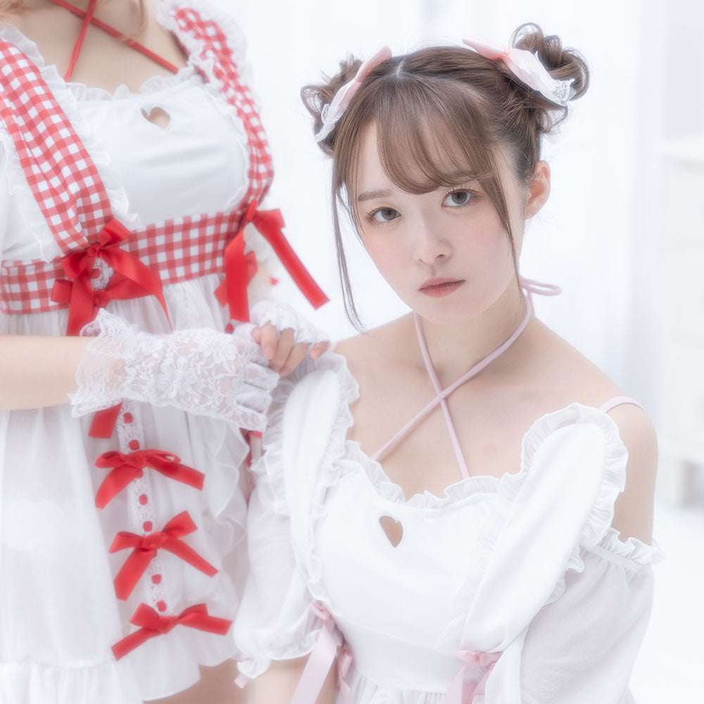d*7様 フリルリボン付き　うさ耳　水着 うさ耳ベビードール水着 – レディースファッション通販の夢展望