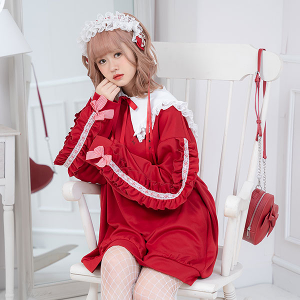 バーバリーブルーレーベル フリル チュール カットソー 赤