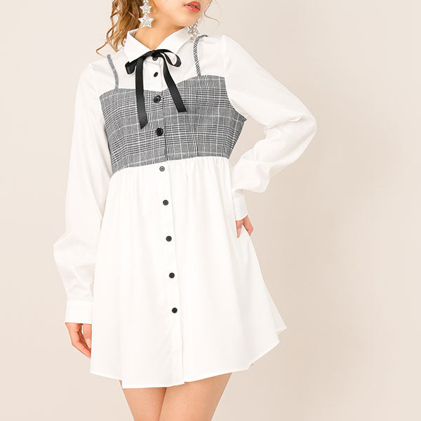 ビスチェ風シャツワンピース – レディースファッション通販の夢展望