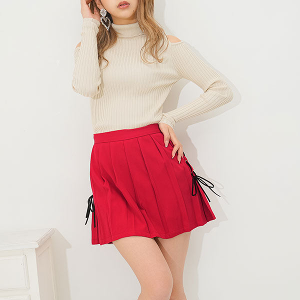 メール便】レースアッププリーツミニスカパン – レディース