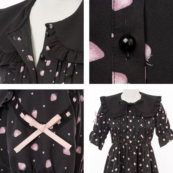 babycheer ワンピース いちごワンピース キッズ 子供服 女の子