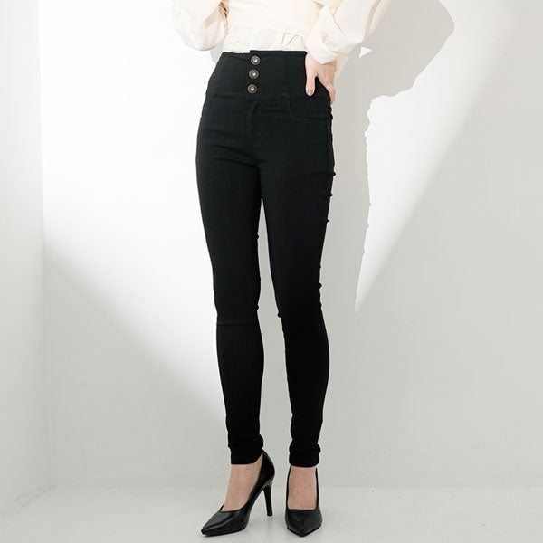 【新品】スリムストレッチハイウエストスキニーパンツ メール便】超絶激ストレッチハイウエストスキニー【大きいサイズ