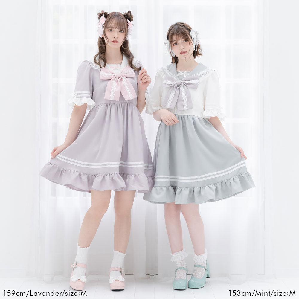 ヒロイン学園レースフリルワンピース – レディースファッション通販の